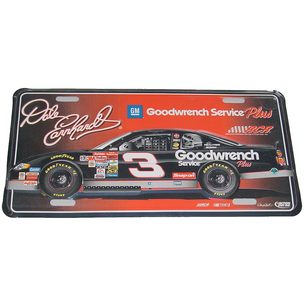 2001 License Plate (3 Dale Earnhardt) Goodwrench