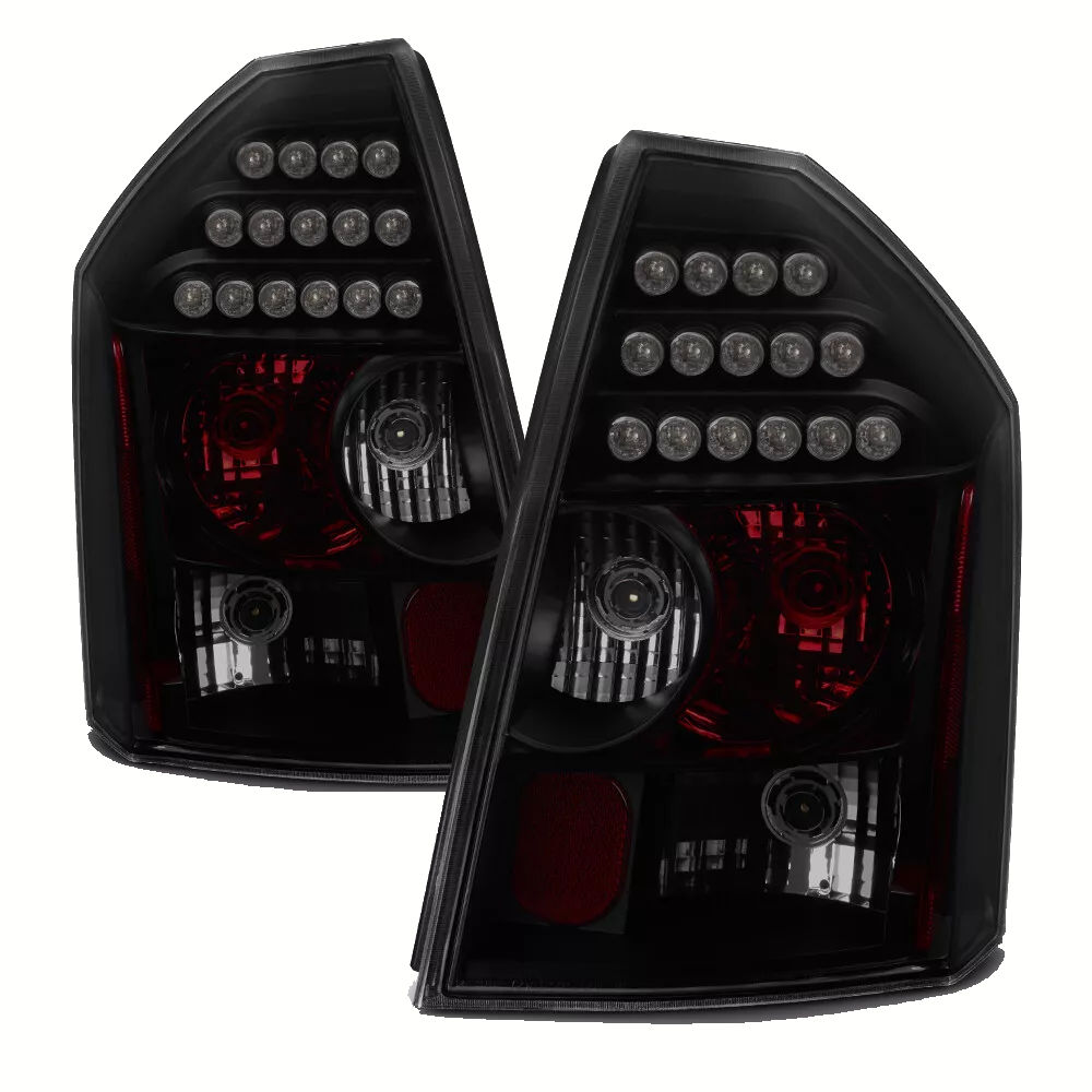Spyder LED Tail Lights (black) for 05-07 Chrysler 300C