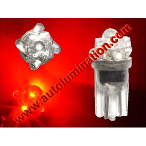 Leuchtmittel - 194/T10 LED-5 Piranha High-Flux \(rot\) 1x