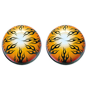 Reifen-Ventilkappen 2x \(Trik Topz\) Flammen