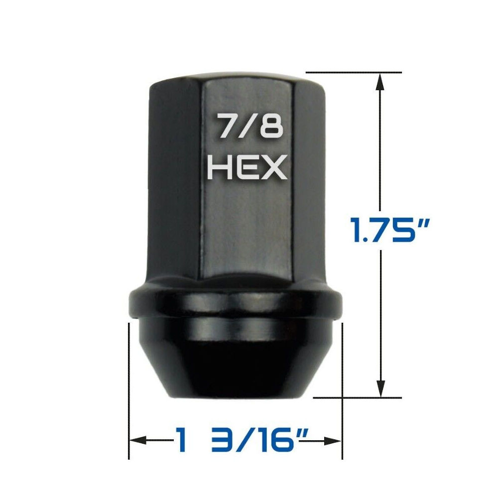 Chrome Wheel Lug Nut M14x1.5 Acorn Style 7/8 inch