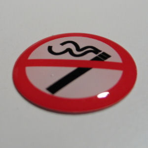Aufkleber - Diamond \(23mm\) Nichtraucher/No Smoking