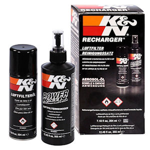 K&N Air Filter Cleaning Set (Cleaner+Oil) 355/204ml