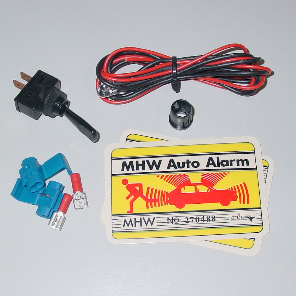 Alarmanlagen-Atrappe LED (mit Schalter) 12V