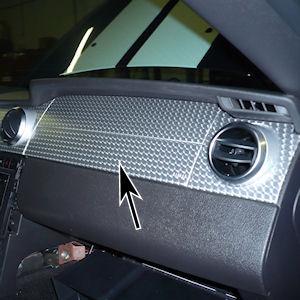 Titanuim-Blende Armaturenbrett C für 08-09 Ford Mustang Titanuim-Blende Armaturenbrett C für 08-09 Ford Mustang