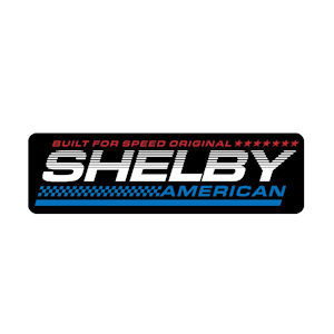 1x Shelby Aufkleber 76x25mm Built for Speed Original 1x Shelby Aufkleber 76x25mm Built for Speed Original