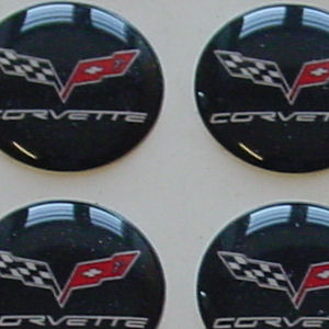 1x 3D Diamond Aufkleber 23mm 2005-13 Chevrolet Corvette