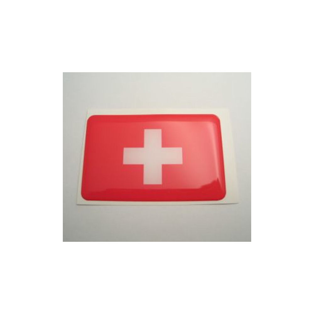 Aufkleber - Diamond (31x20mm) Schweiz Flagge