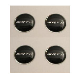 4x 3D Diamond Ventilkappen-Aufkleber 2004-24 Dodge SRT8
