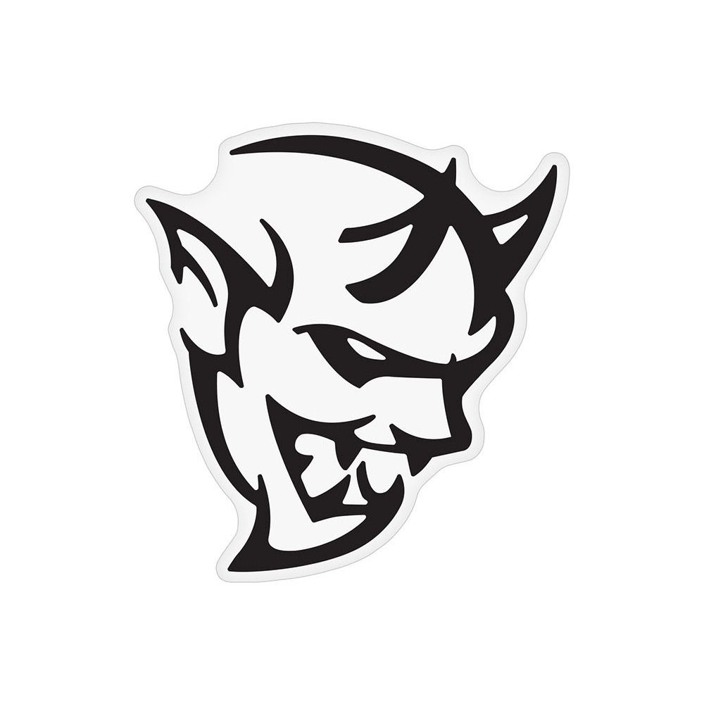 Aufkleber - Dodge SRT� Demon (wei�) 60x64mm