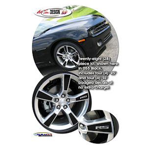 Aufkleber f�r 20 Zoll Felgen f�r 2010-2012 Chevy Camaro