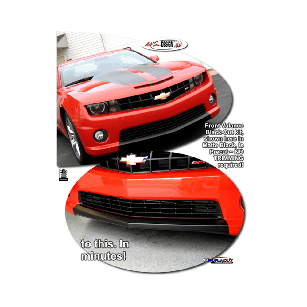 Aufkleber - Frontspoiler (schwarz) 14-15 Chevy Camaro SS