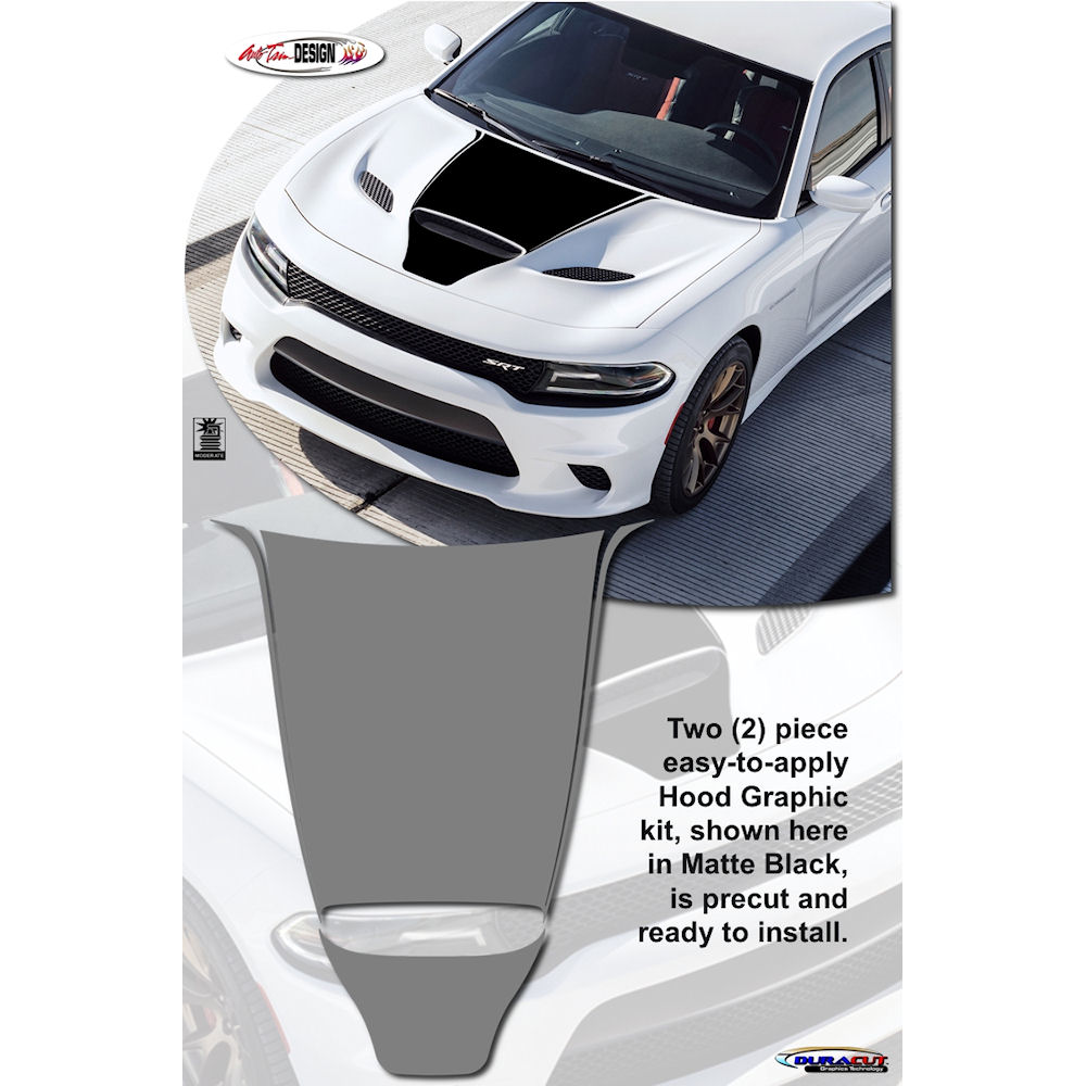 Aufkleber - Motorhaube (09) 15-24 Dodge Charger Hellcat