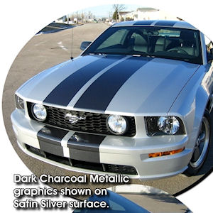 ATD Rally Streifen Aufkleber 05-09 Ford Mustang Cabrio ATD Rally Streifen Aufkleber 05-09 Ford Mustang Cabrio