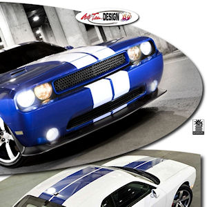 ATD Rally Streifen Aufkleber (2008-10 Dodge Challenger) ATD Rally Streifen Aufkleber (2008-10 Dodge Challenger)