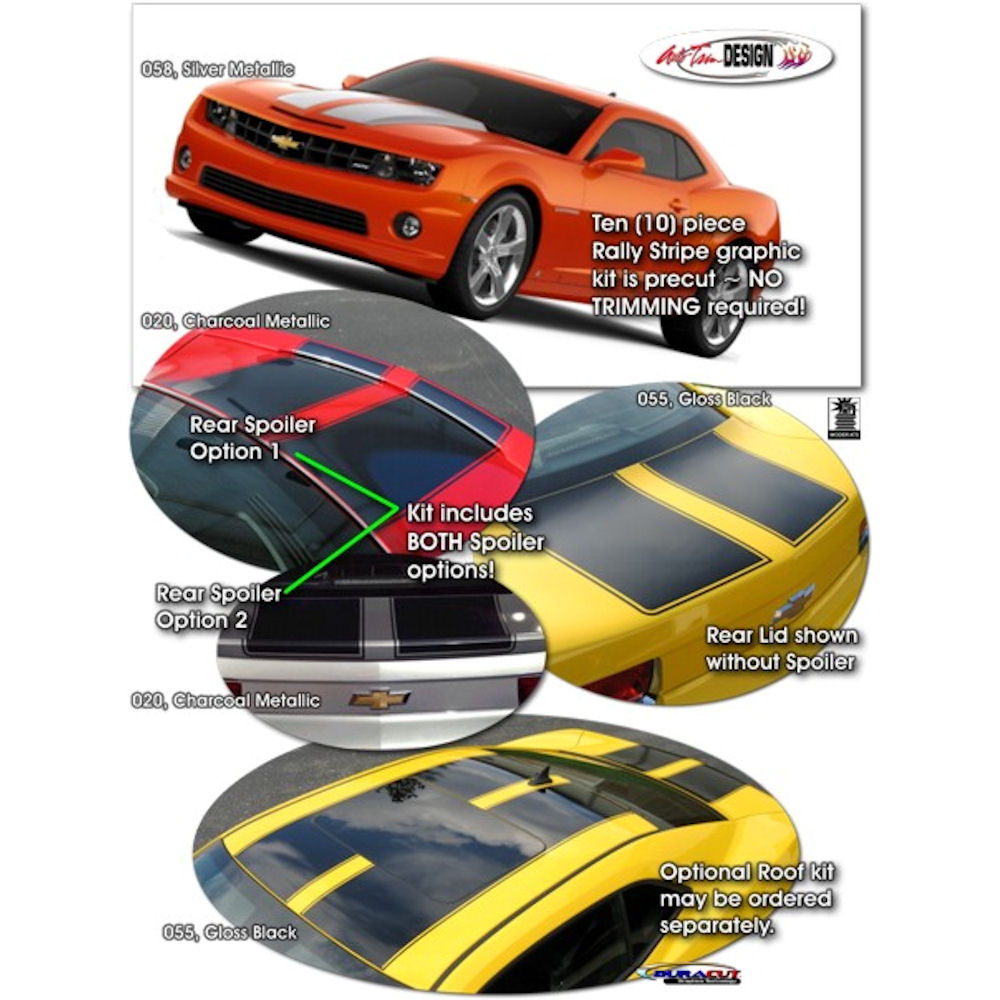 Aufkleber - Rally Stripes (03) 10-13 Chevy Camaro Coupe