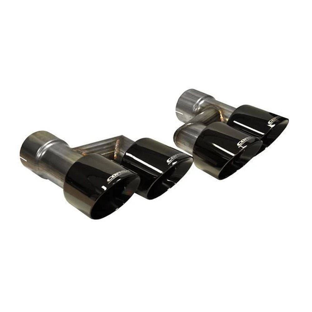 Auspuff-Endrohre Quad (Black) 15-17 Ford Mustang GT