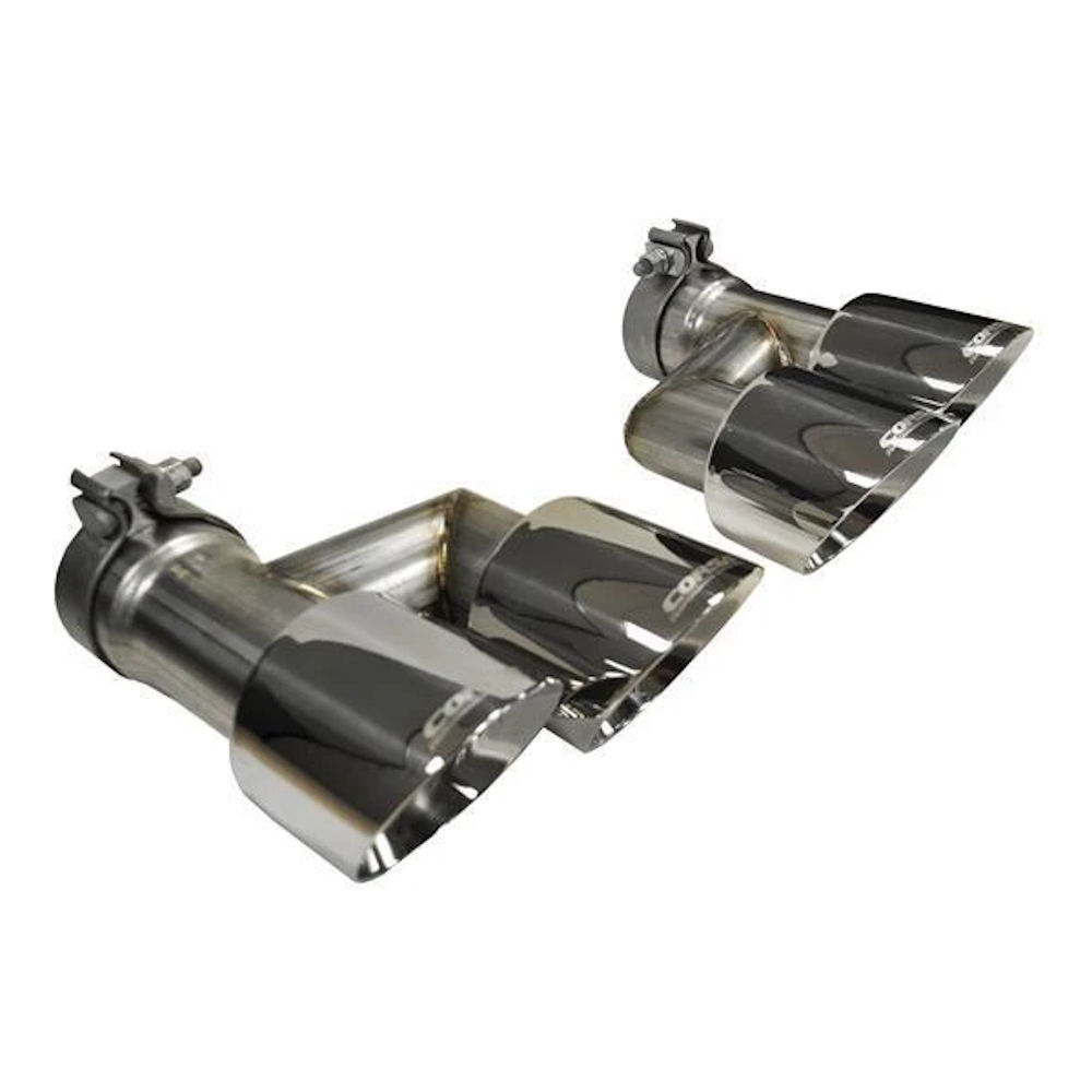 Auspuff-Endrohre Quad (poliert) 15-17 Ford Mustang GT