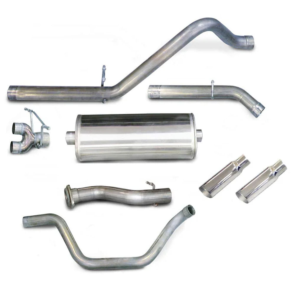 Auspuffanlage Sport (poliert) 07-08 Chevy Silverado Split