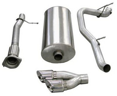 Auspuffanlage Sport (poliert) 07-10 Cadillac Escalade Side