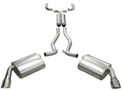 Corsa Auspuffanlage (poliert) f�r 10-15 Chevy Camaro RS