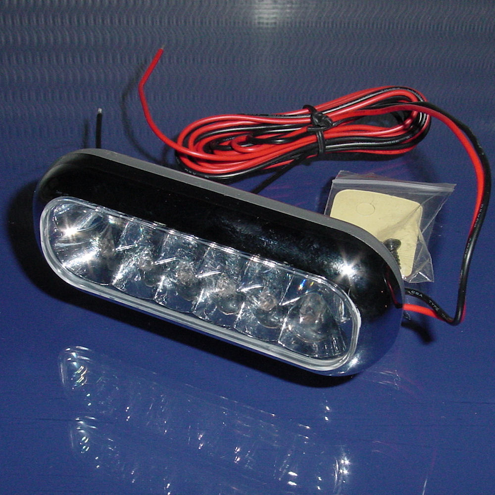White 12V LED Auxiliary Utility Light 108x45mm from Autolumination