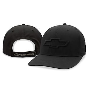 Black Chevy 3D Bowtie Baseball Cap/Hat from Chevymall