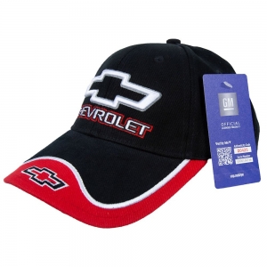 Black/Red Chevrolet Bowtie Baseball Cap/Hat