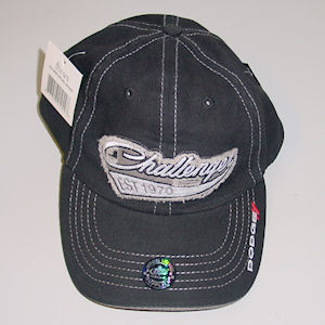 Black Dodge Challenger Applique Baseball Cap/Hat