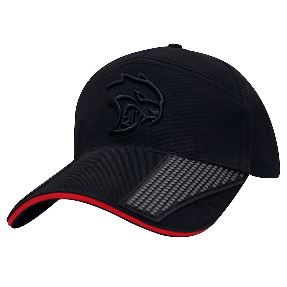 Black Dodge SRT Hellcat Baseball Cap Hat 3D Logo