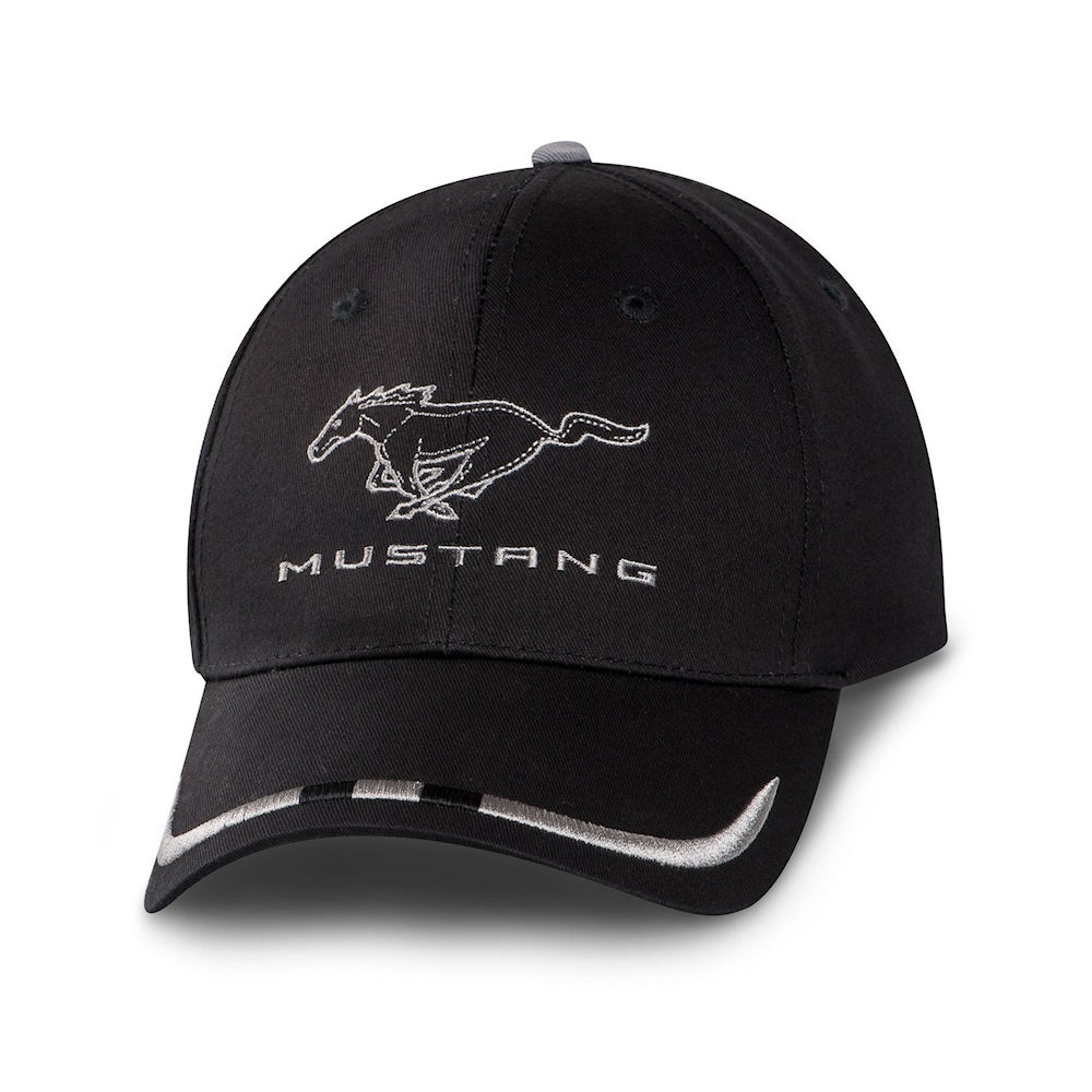 Ford Mustang Racing Black Baseball Cap 