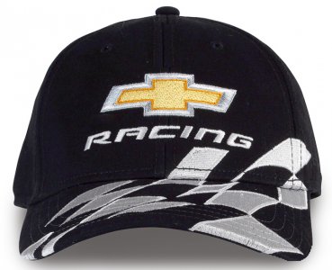 Schwarze Chevrolet Bowtie Racing Flag Baseball-Kappe Schwarze Chevrolet Bowtie Racing Flag Baseball-Kappe