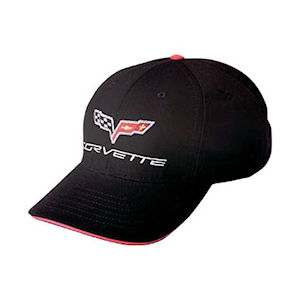 Chevrolet Corvette C6 Baseball-Kappe (schwarz/rot) Chevrolet Corvette C6 Baseball-Kappe (schwarz/rot)