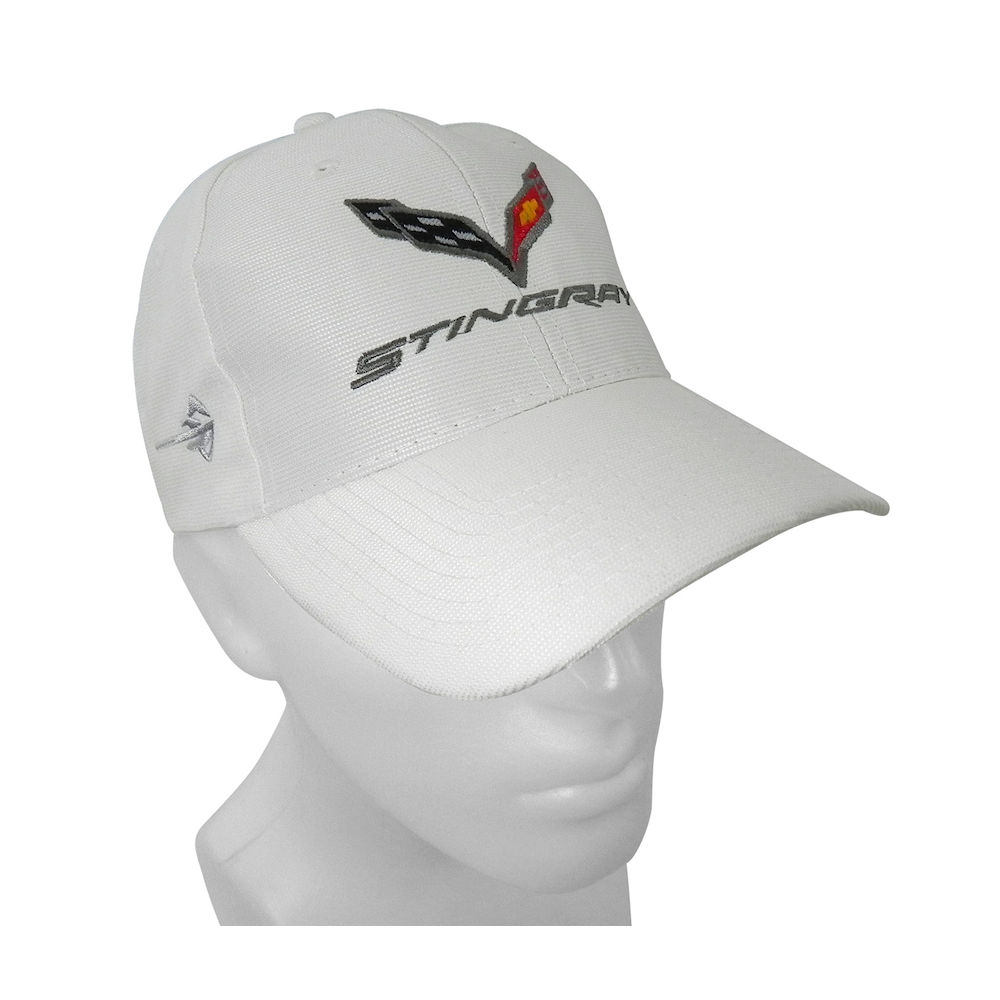 Baseball Kappe - Chevy Corvette C7 Stingray (weiss)