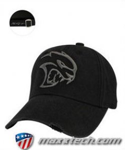 Schwarze Dodge SRT Hellcat Baseball-Kappe (Dodge Life)