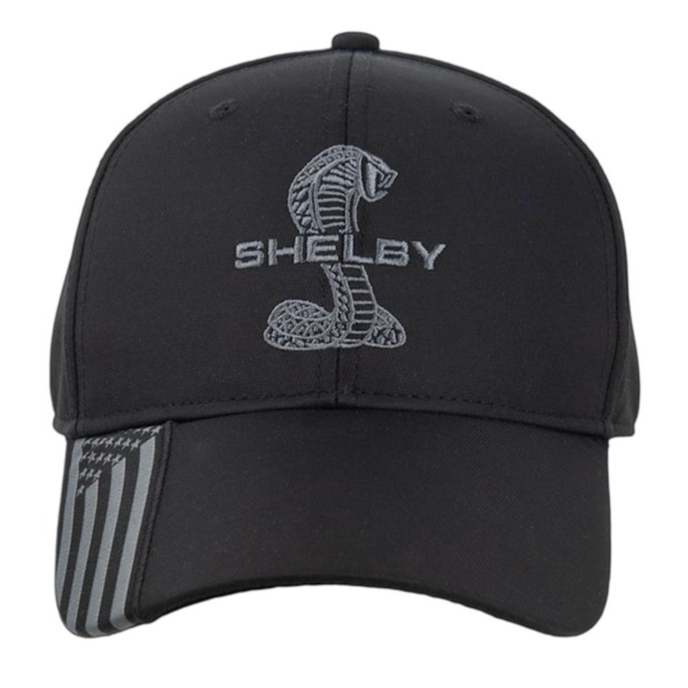 Baseball Kappe - Shelby Tonal Flag Brim (schwarz)