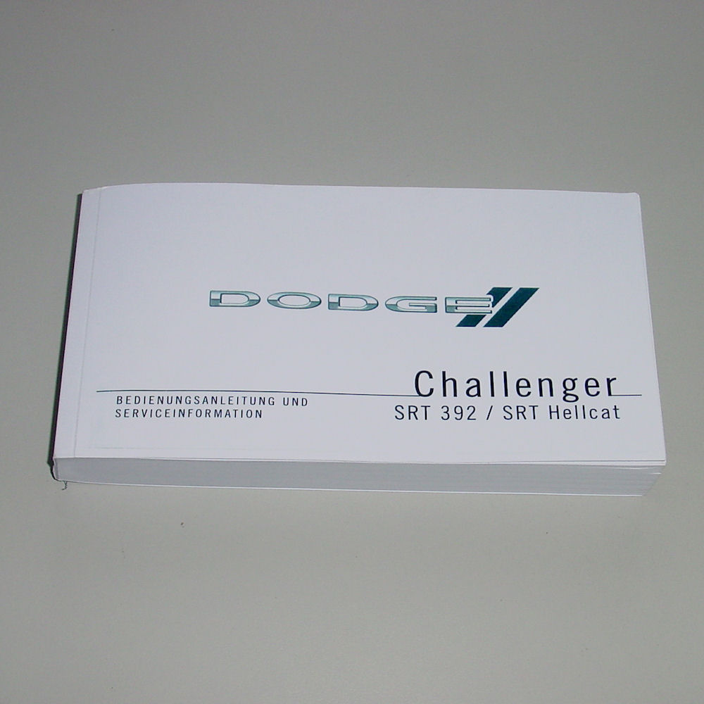 Bedienungsanleitung (DE) - 15-17 Dodge Challenger SRT