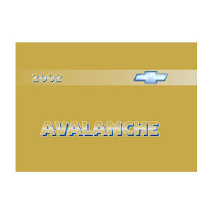 Englische Bedienungsanleitung f�r 2002 Chevrolet Avalanche Pickup SUV