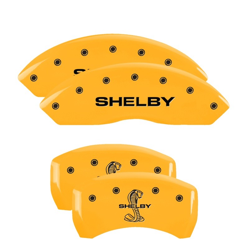 Brake Caliper Covers F/R (Yellow) 07-08 Shelby GT