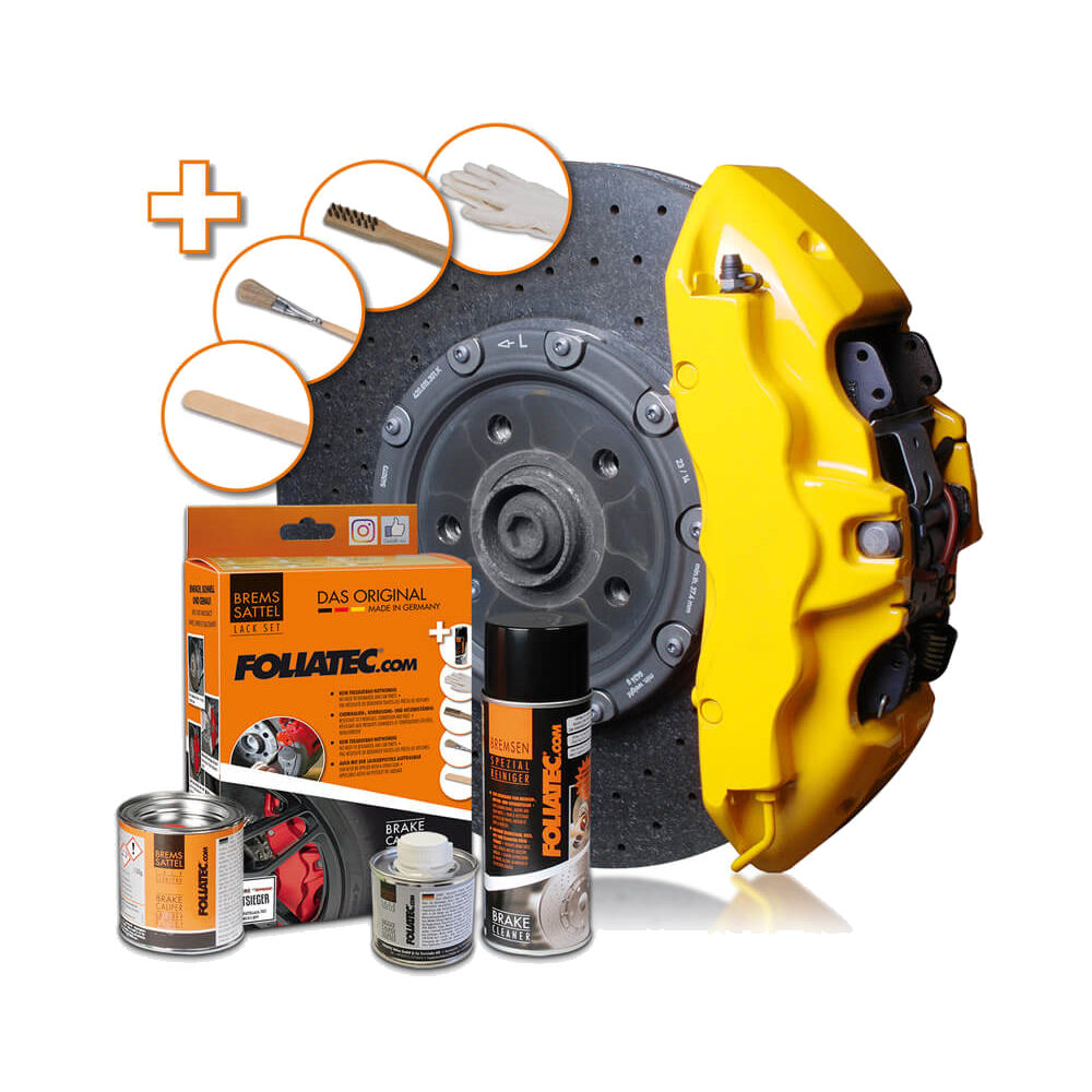 Brake Caliper Lacquer Set (Speed Yellow) for 4 Calipers