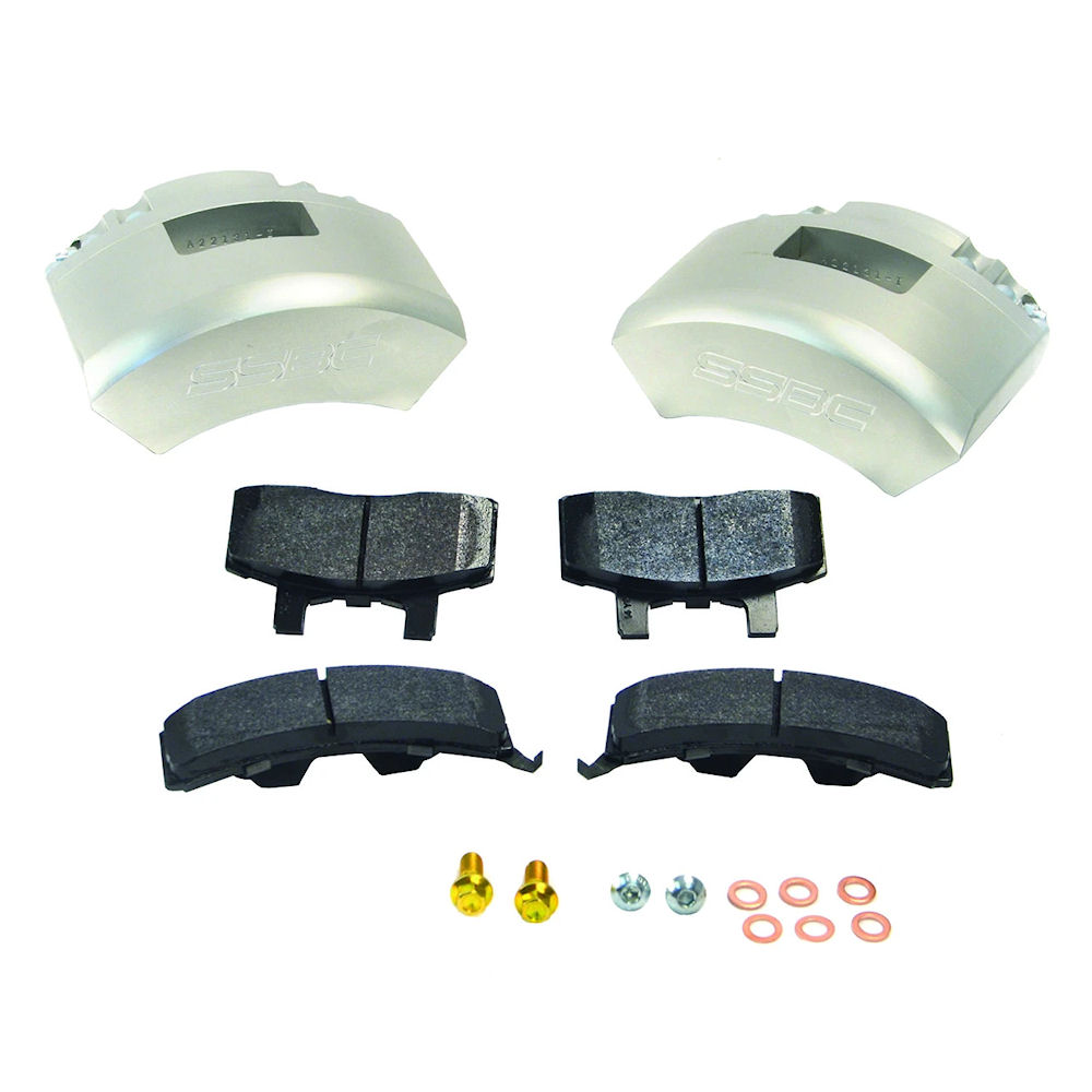 Brake Calipers Super Twin Front (Silver) 88-99 GM Trucks SUV