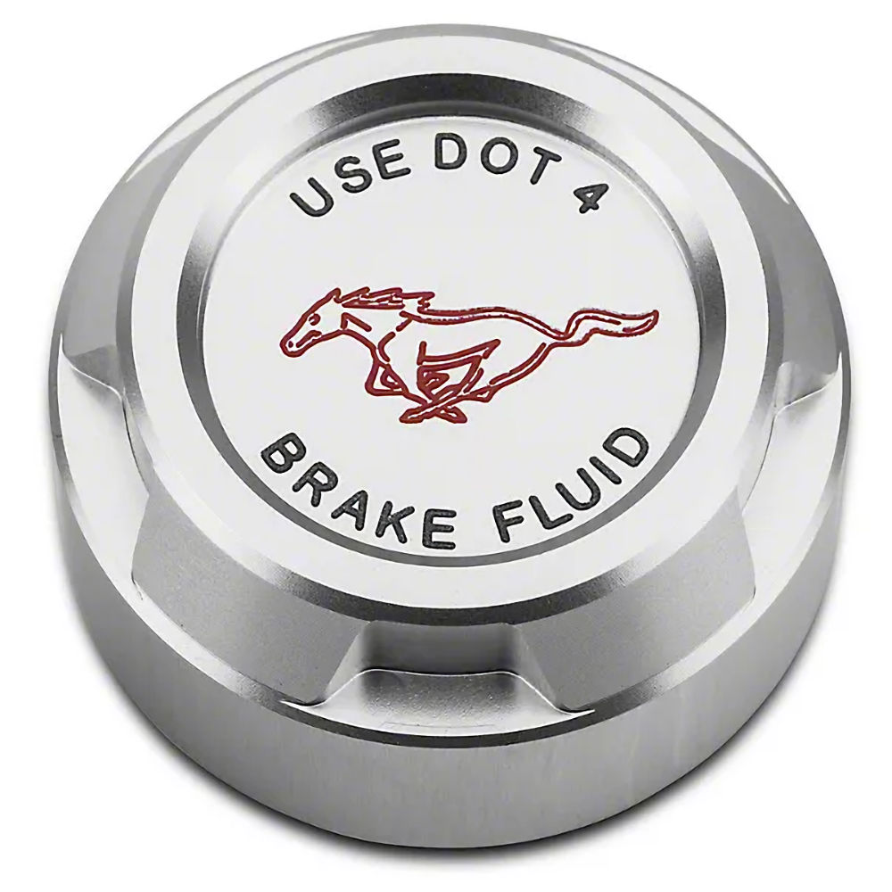 Brake Fluid Cap Billet (Satin) 15-23 Ford Mustang