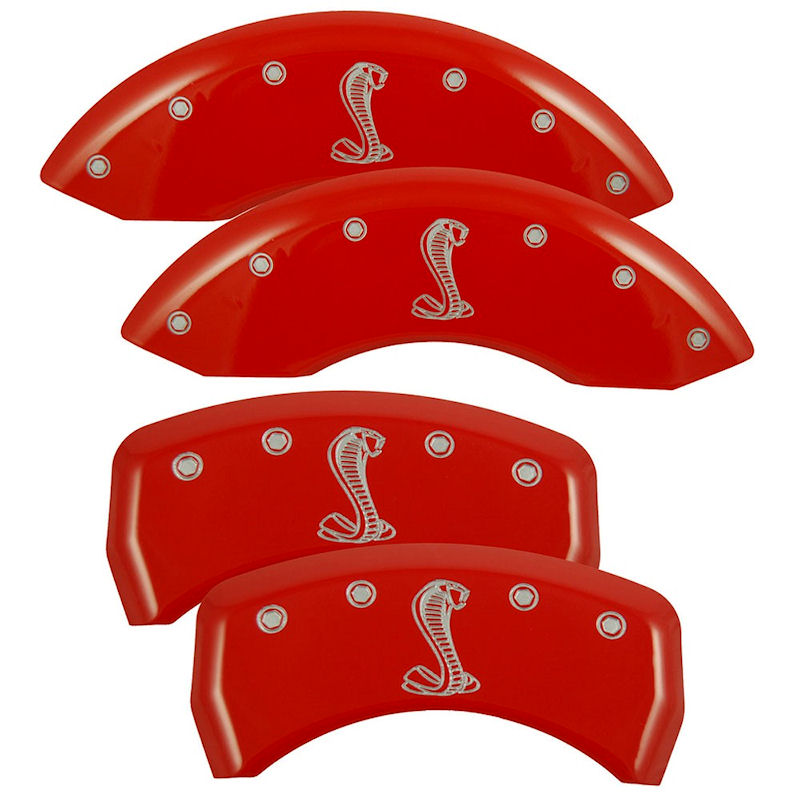 Bremssattel-Covers VA/HA (Rot) 07-08 Shelby GT
