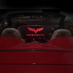 Windrestrictor� LED \(Design 1\) 05-13 Corvette Cabrio