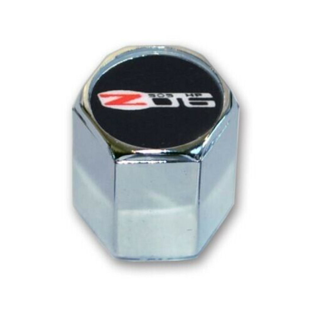 Tire Valve Stem Caps Set from Logo Caps for 0613 Chevrolet Corvette Z06