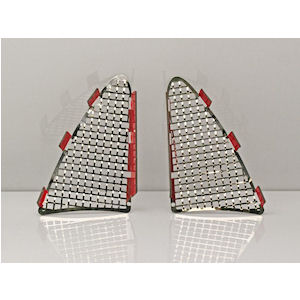 R�ckleuchten-Grilleins�tze \(Edelstahl\) 14-19 Corvette