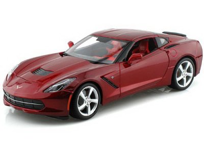 Modellauto - 2014 Chevy Corvette Stingray \(rot\) 1/18