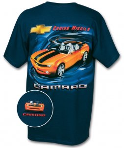 T-Shirt - Chevy Camaro Cruise Missile \(XL\) blau