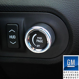 HUD Kontroll-Knopf Cover \(poliert\) 11-15 Chevy Camaro