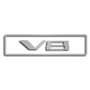 Emblem - Motor V8 \(Edelstahl\) 10-15 Chevy Camaro SS